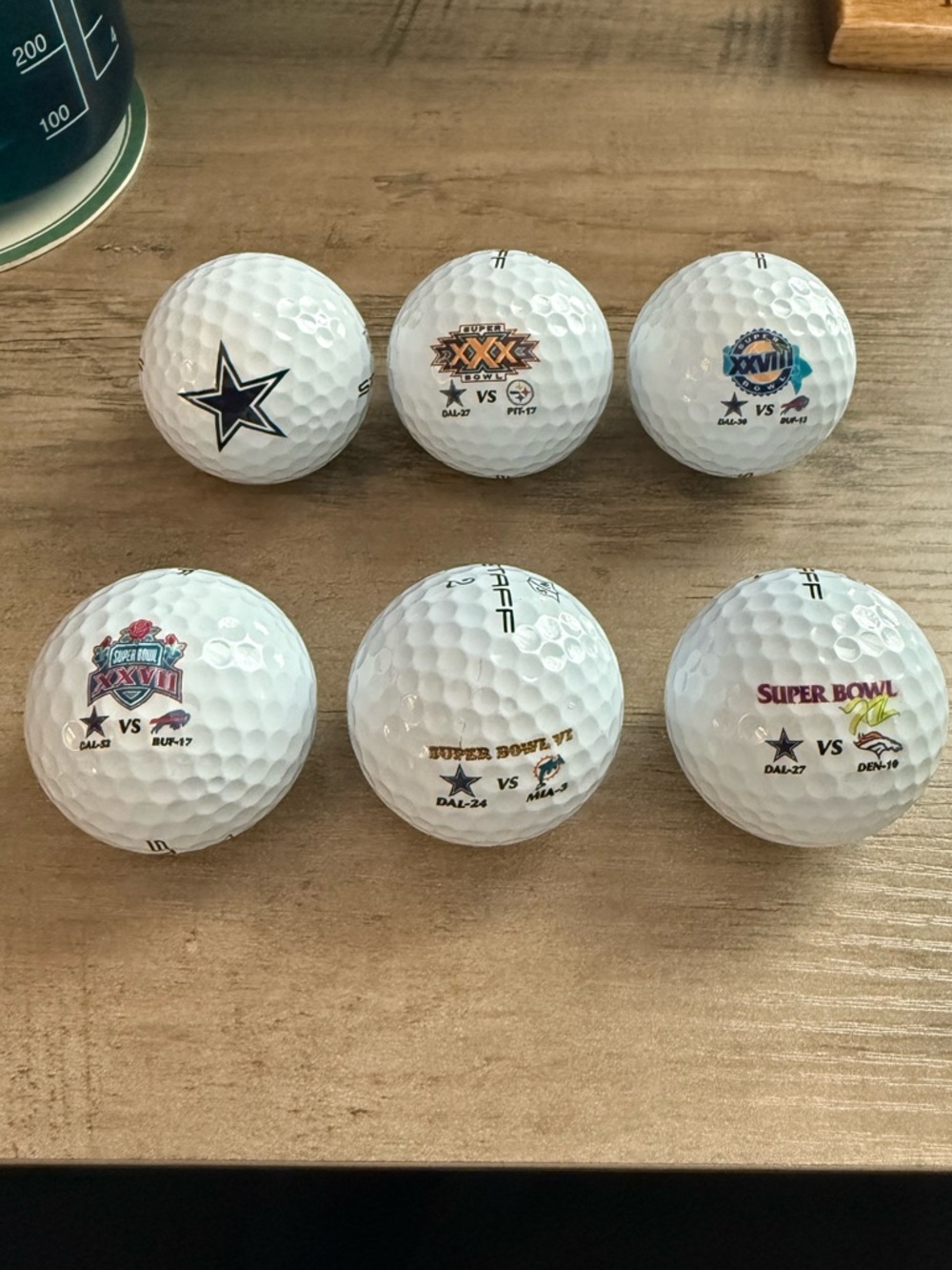 Dallas Cowboys Super Bowl Golf Balls